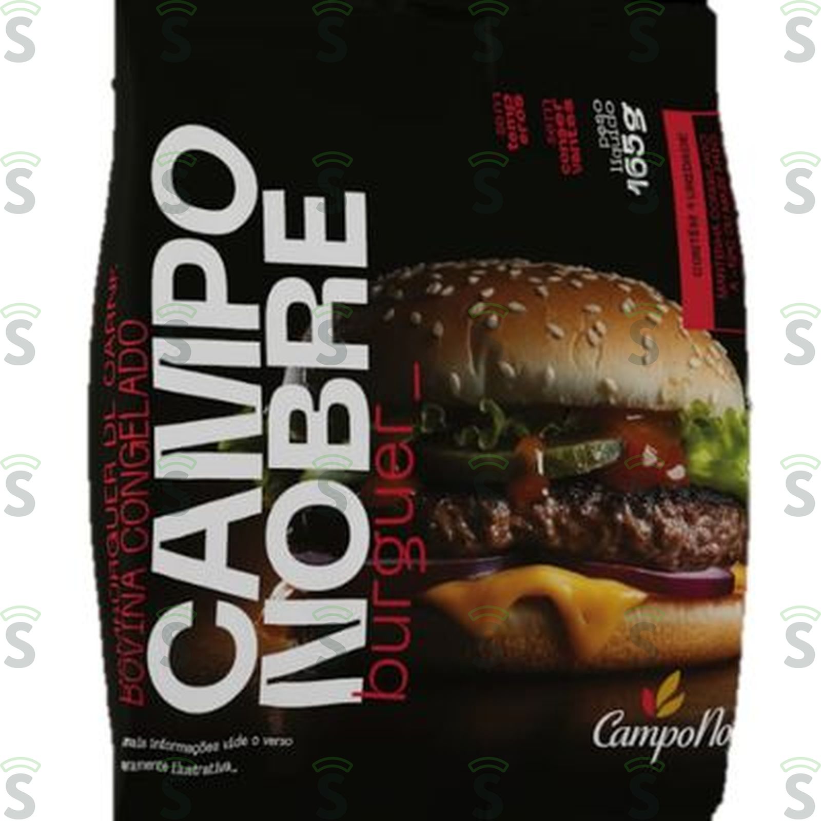 HAMBURGUER CAMPO NOBRE 165G BOV.