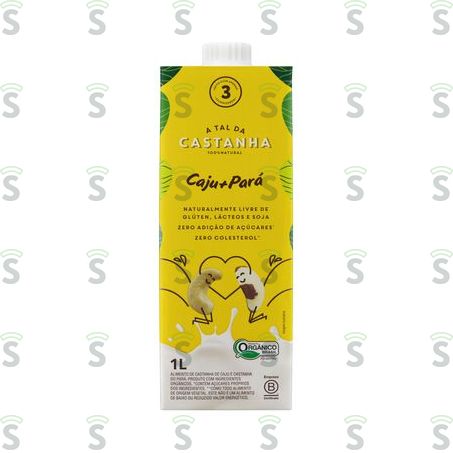  a Tal da Castanha Bebida Cajú e Pará Caixa 1lt