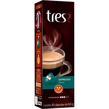 Cápsula Tres 80g - Expresso Pleno