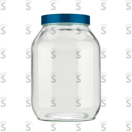  Pote de Vidro Invicta Quadrado Médio Unidade 1.3lt