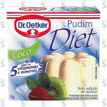  Pó Para Pudim Dr Oetker Diet Coco Caixa 25g