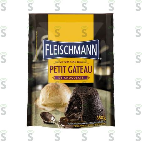  Mistura Para Bolo Fleischmann Petit Gâteau 350g