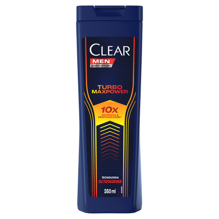 SHAMPOO CLEAR MEN TURBO MAXPOWER 350ML