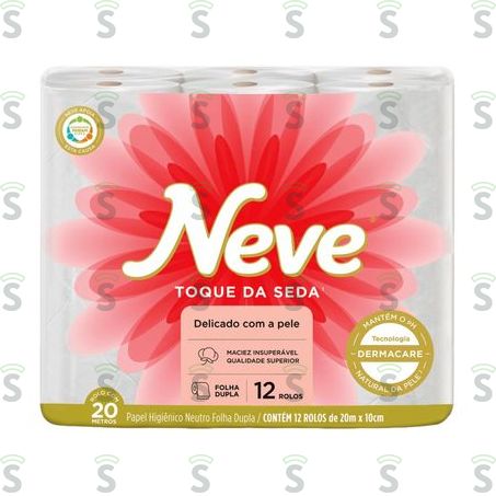  Papel Hig Neve 20m C/12 Toq de Seda