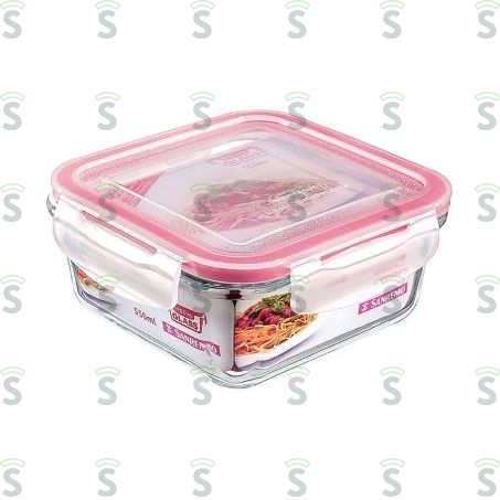  Pote de Vidro Sanremo Quadrado Unidade Ref Sr75 550ml