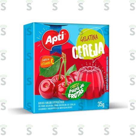  Gelatina Apti Cereja Caixa 35g