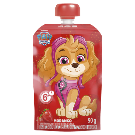 Iogurte Elegê Paw Patrol Desnatado Morango Squeeze 90g 
  360-2