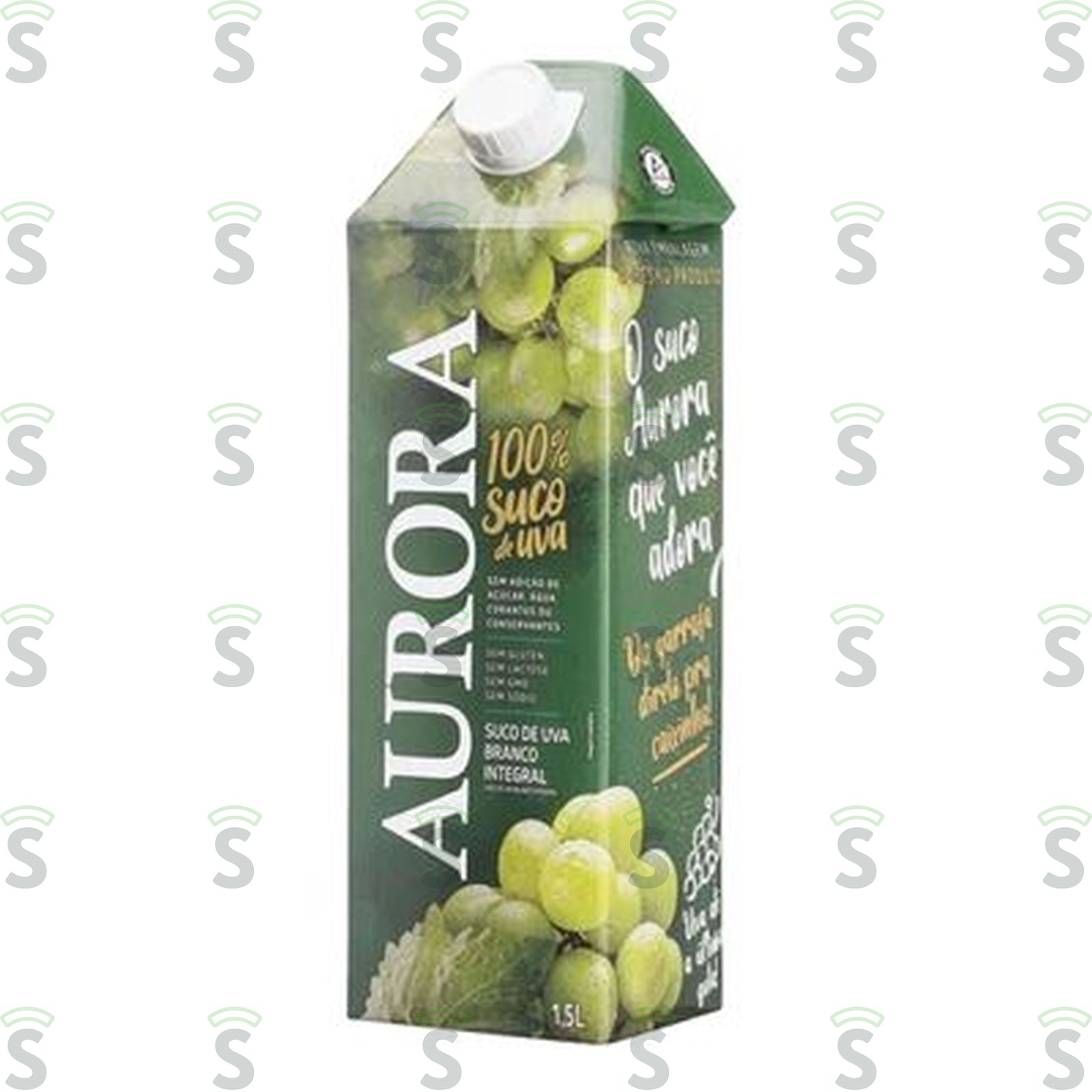 Suco Integral Vinícola Aurora Uva Branco Caixa com Tampa 1.5lt