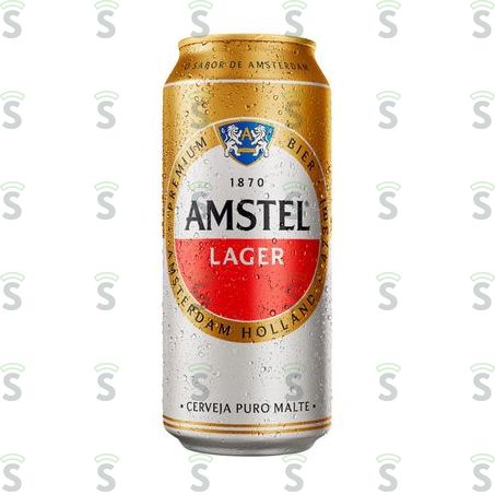  Cerveja Lager Amstel Puro Malte Lata 473ml