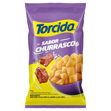 Salgadinho Torcida Elma Chips 35g - Churrasco