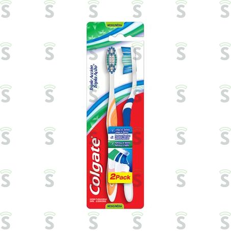  Colgate-escova Dental Tripla Acao C/2