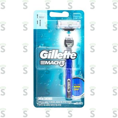  Aparelho de Barbear Gillette Mach3 Acqua-grip 1un