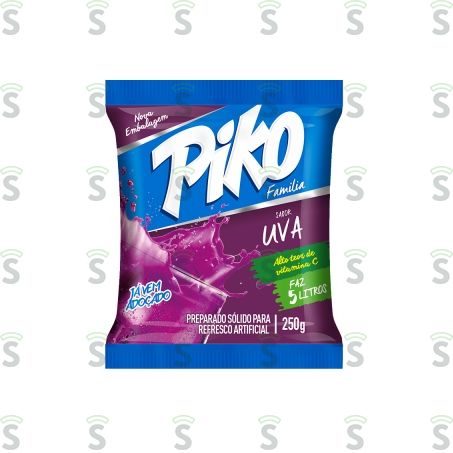  Refresco Em Pó Piko Uva Embalagem 250g
