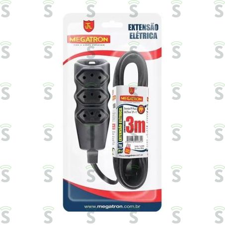  Extensao Megatron 3m 2p/10a