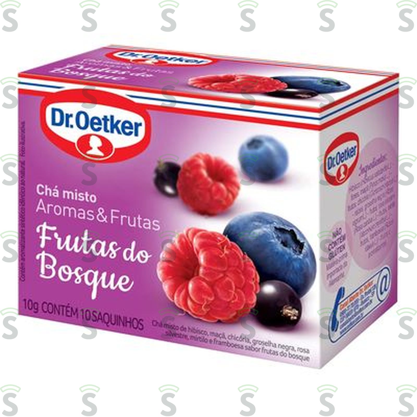 Chá Dr Oetker Frutas do Bosque Aroma e Frutas Caixa com 10un - 10gr