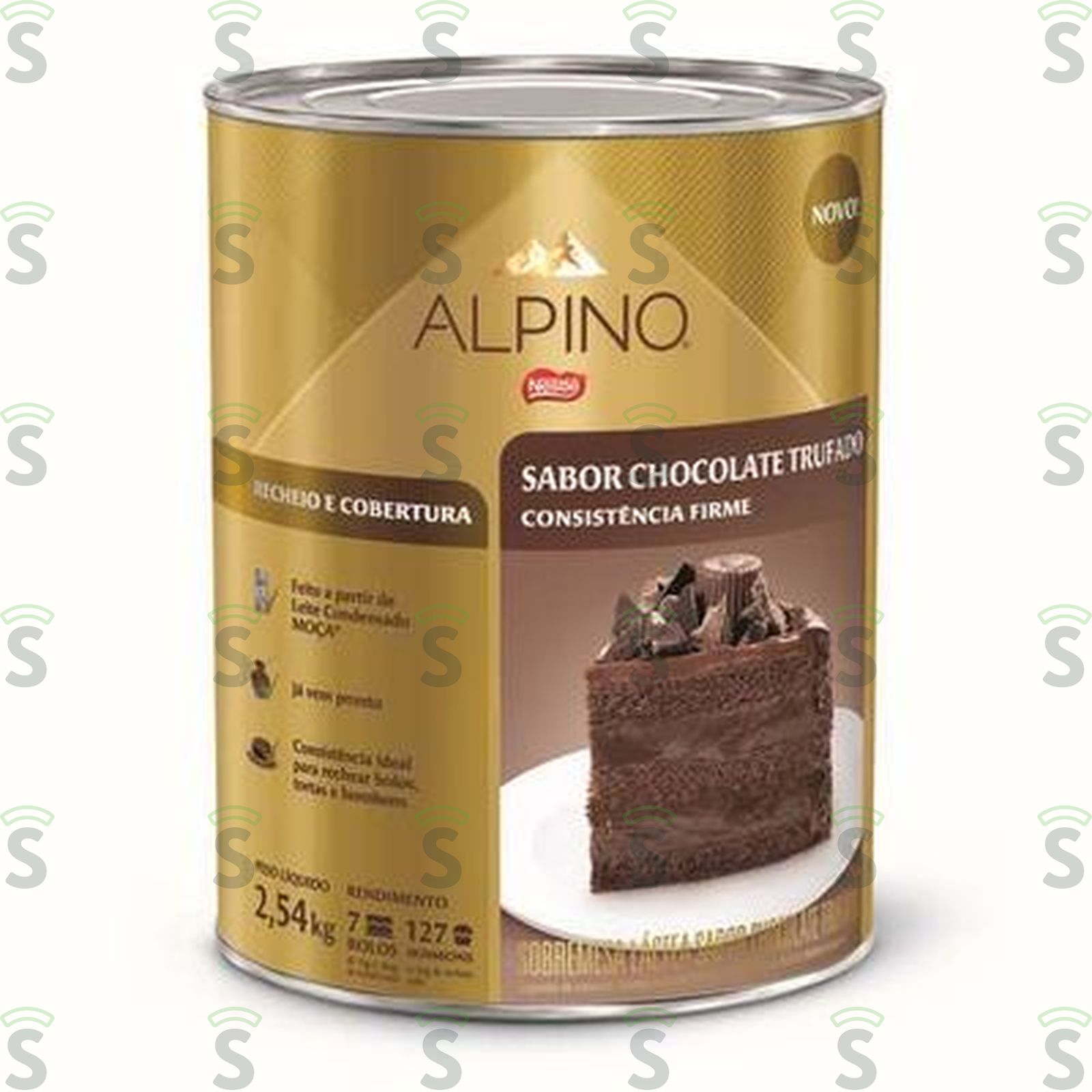 Sobremesa Láctea Alpino Chocolate Trufado 2,54kg 2.54KG