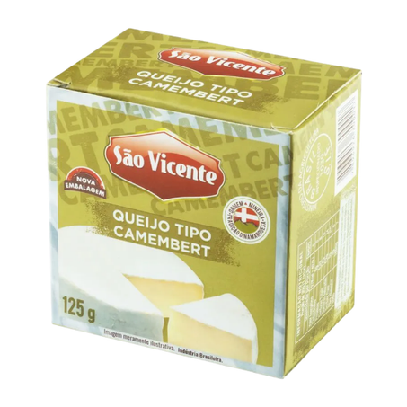 Queijo Camembert São Vicente Embalagem 125G