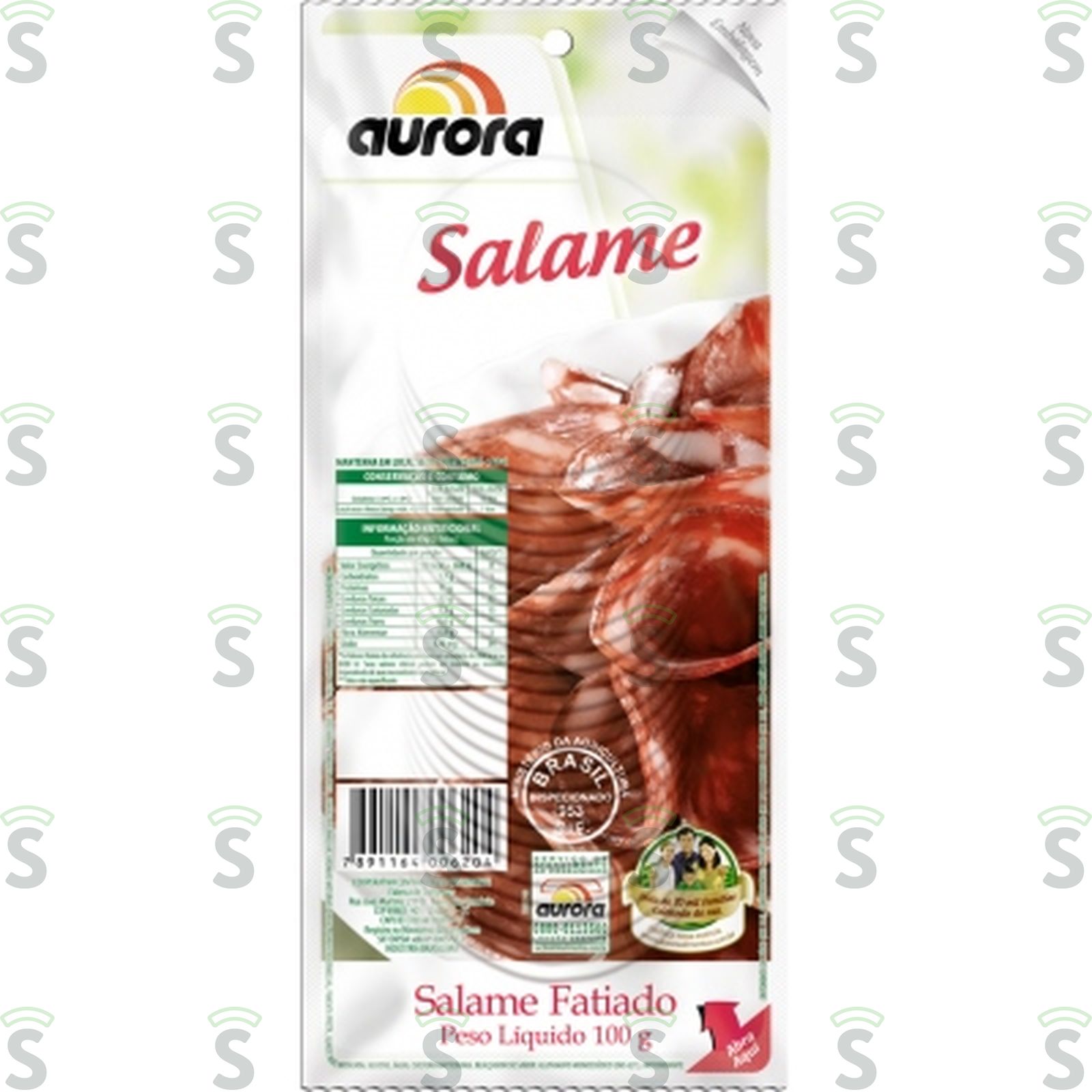 Aurora-salame fatiado 100g