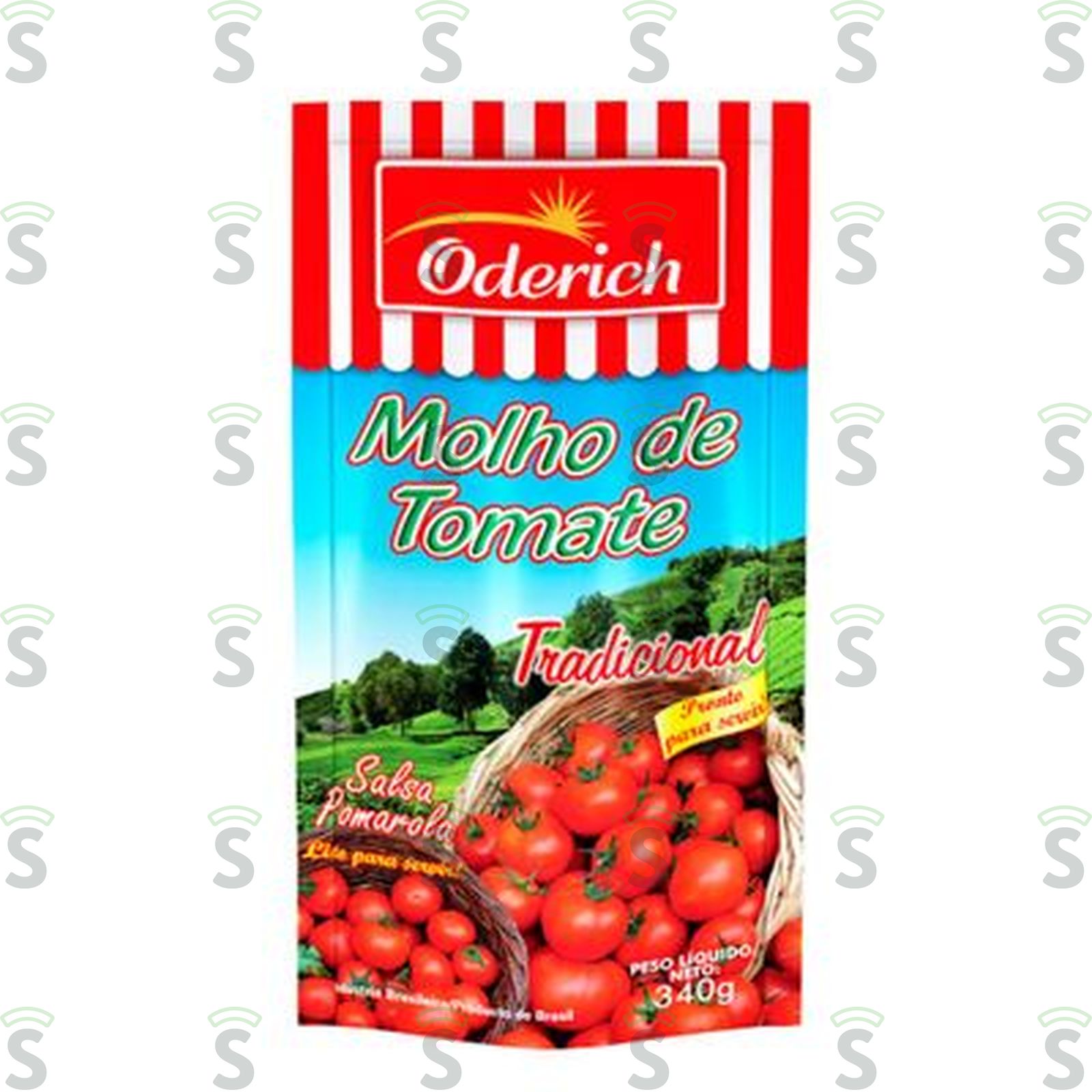 Molho de Tomate Tradicional Oderich Embalagem 340G