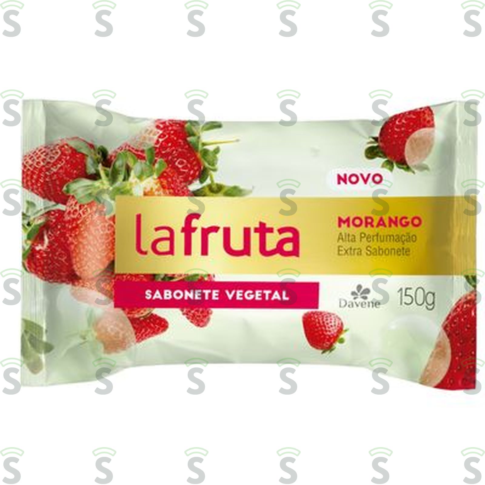 Sabonete Barra Vegetal Morango Davene La Fruta 150G