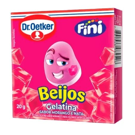  Oetker-gelatina 20g Fini Beijos Morango Nata
