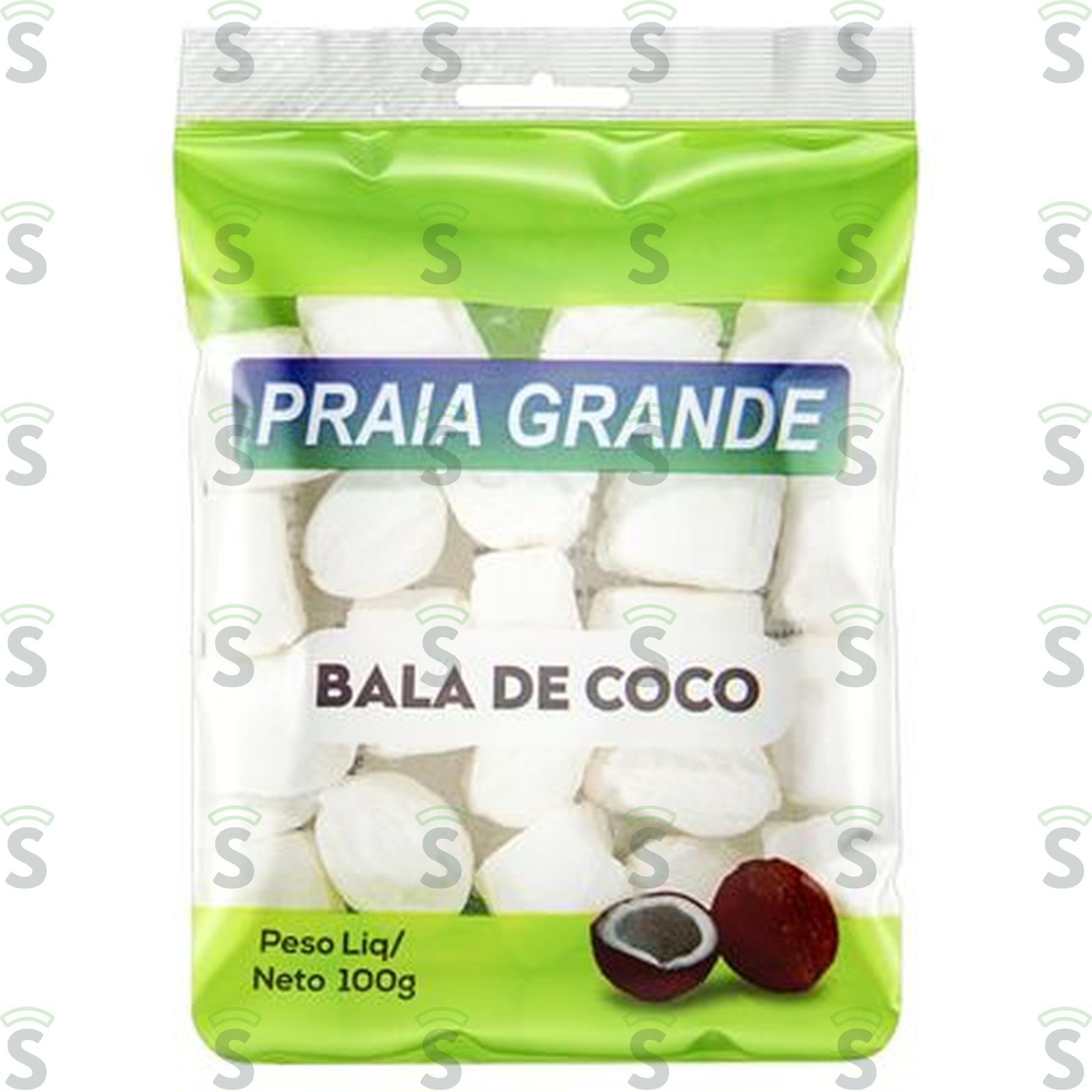 Bala Coco Da Colônia Praia Grande Pacote 100G