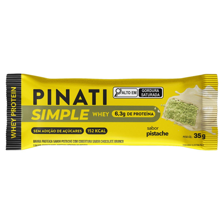 Barra Proteica Simple Pinati 35g - Pistache