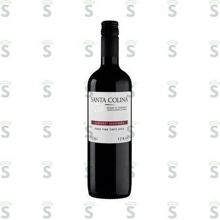  Vinho Tinto Seco Brasileiro Santa Colina Cabernet Sauvignon Garrafa 750ml