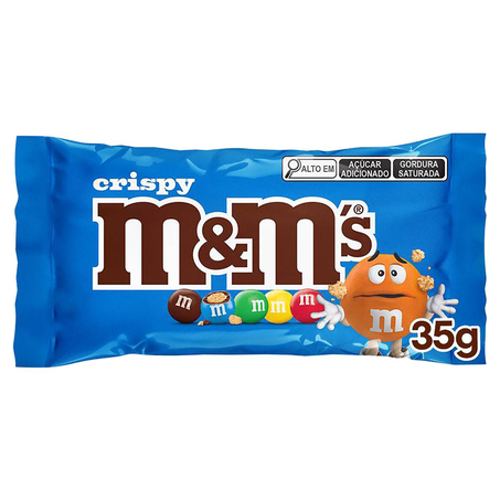 Confeito M&Ms 35g - Crispy - Ao Leite