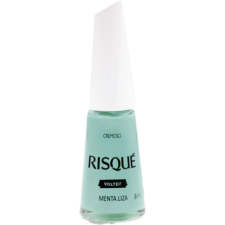 Esmalte Risqué 8ml - Linha Regular - Cremoso - Menta Liza
