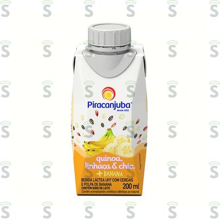  Bebida Láctea Piracanjuba Quinoa Linhaça Chia Banana 200ml