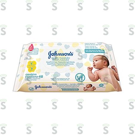  Johnsons-toalhinhas Recem Nascido C/48