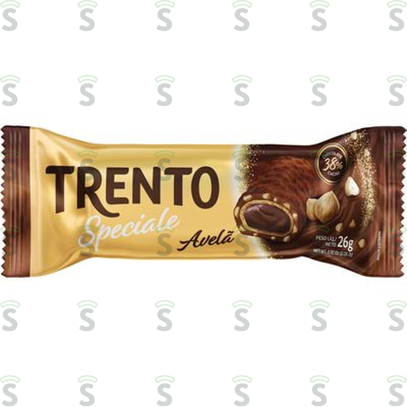 Wafer Trento Speciale Avelã Preto 26G