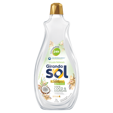 LIMPADOR PERFUMADO GIRANDO SOL FLOR COCO BAUNILHA 2L