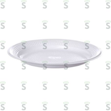  Prato Descartável Regina Branco 20cm Pacote 10 Un