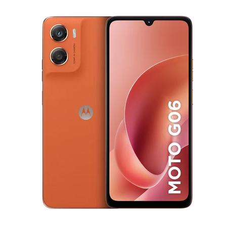 Celular Motorola Moto G06 Armazenamento de 128gb - Tela 6.9 - Laranja