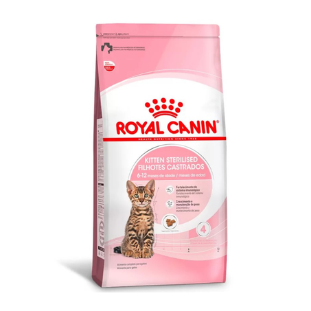 Ração Royal Canin Filhotes Castrados para Gatos Filhotes Castrados de 6 a 12 Meses 1,5Kg