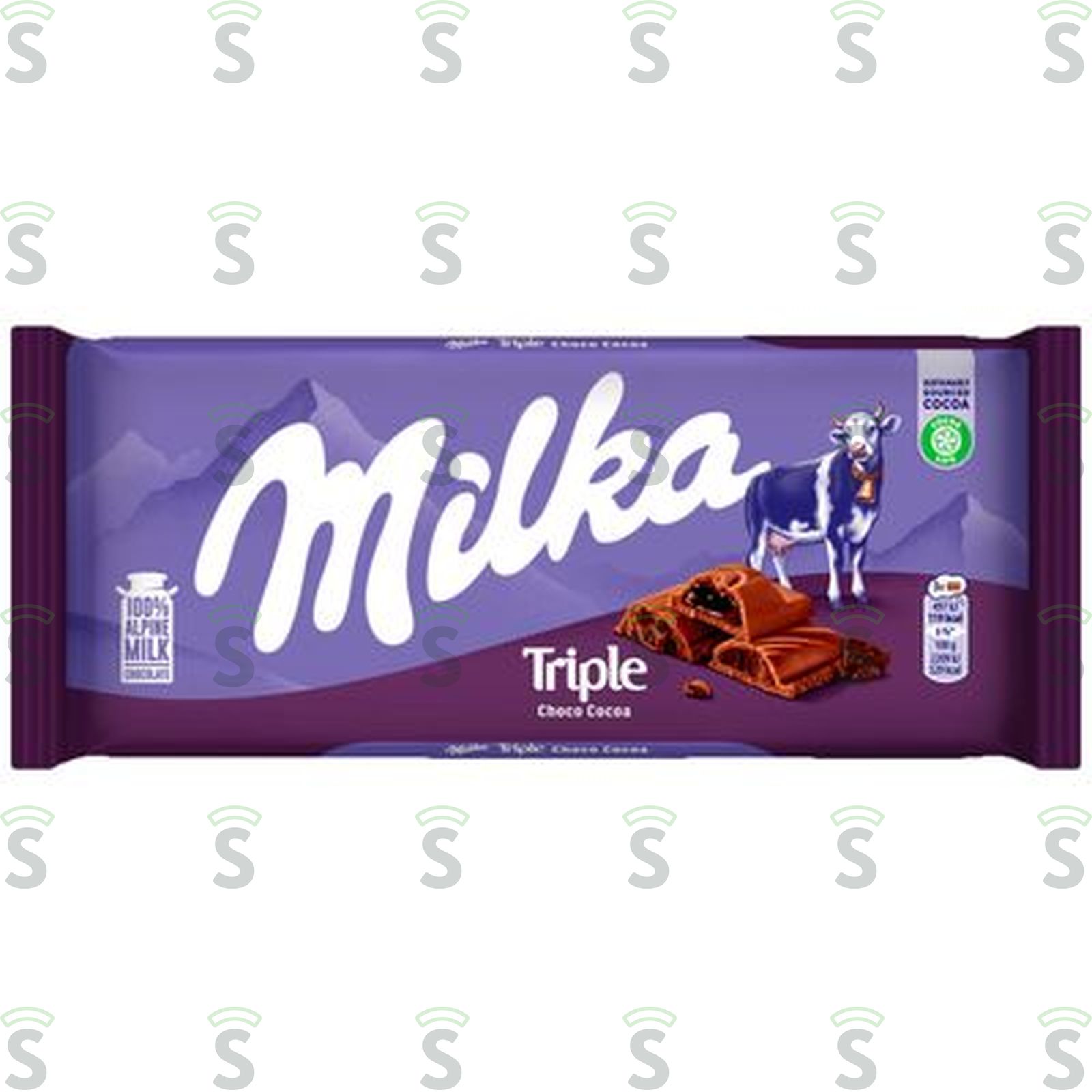 Chocolate Barra Milka Triple Choco Embalagem 90G