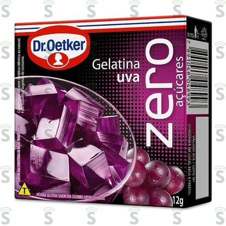  Gelatina Oetker Zero Uva 12g