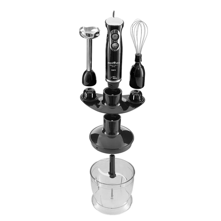 Mixer Britânia BMX400P 127V - 3 em 1 - Mixer, Triturador e Batedor de Claras em Neve