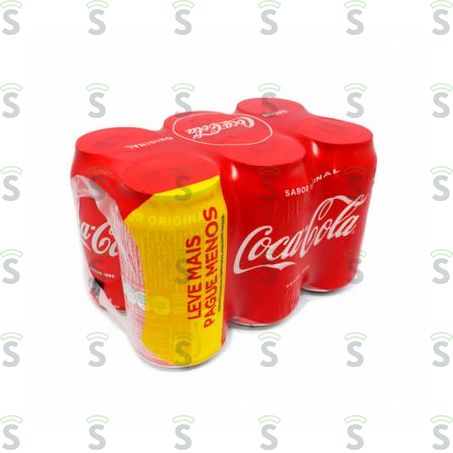  Refri Coca Cola 350ml Pack C/6un