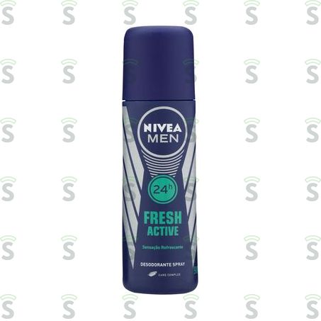  Desodorante Masculino Nivea Fresh Active Embalagem Spray 90ml