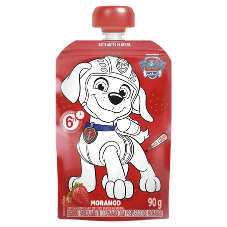 Iogurte Elegê Paw Patrol Desnatado Morango Squeeze 90g 
  360-5