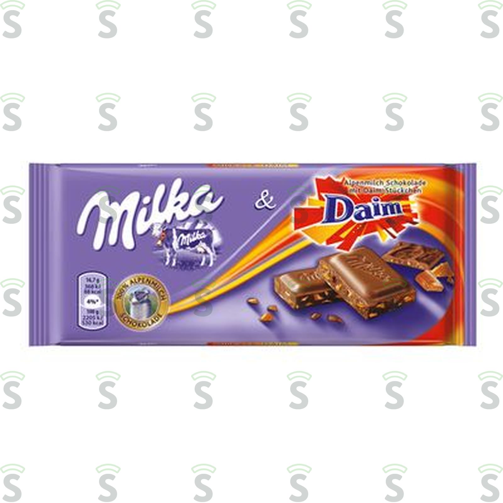 Chocolate Barra Milka Daim Embalagem 100G