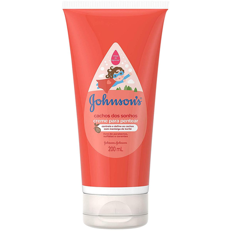 Creme para Pentear Johnsons Kids 200ml - Cachos dos Sonhos