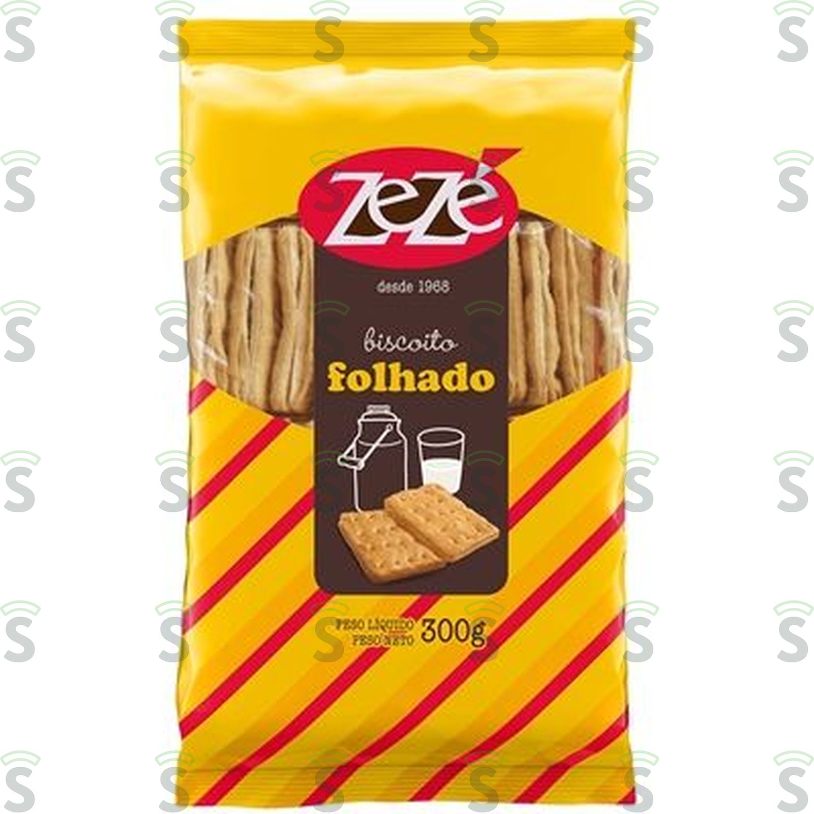 Biscoito Folhado Zezé Salgado Pacote com 4un - 300gr