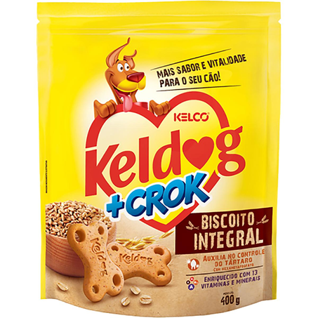 Biscoito Keldog + Crok 400g - Integral