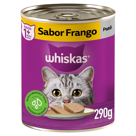 Ração Whiskas 290g - Frango - Lata