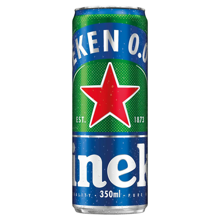 Cerveja Heineken 350ml - Zero Álcool - Sleek - Lata
