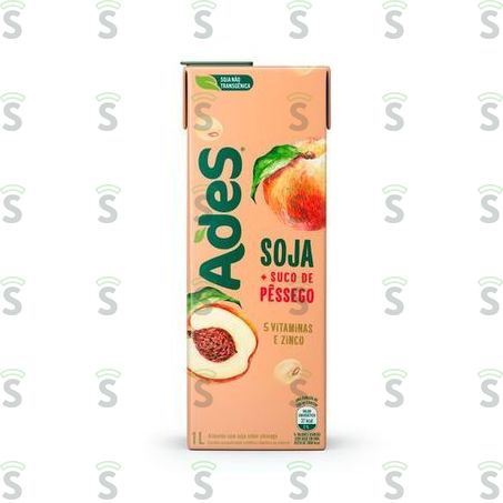  Ades-alimento C/soja 1l Pessego